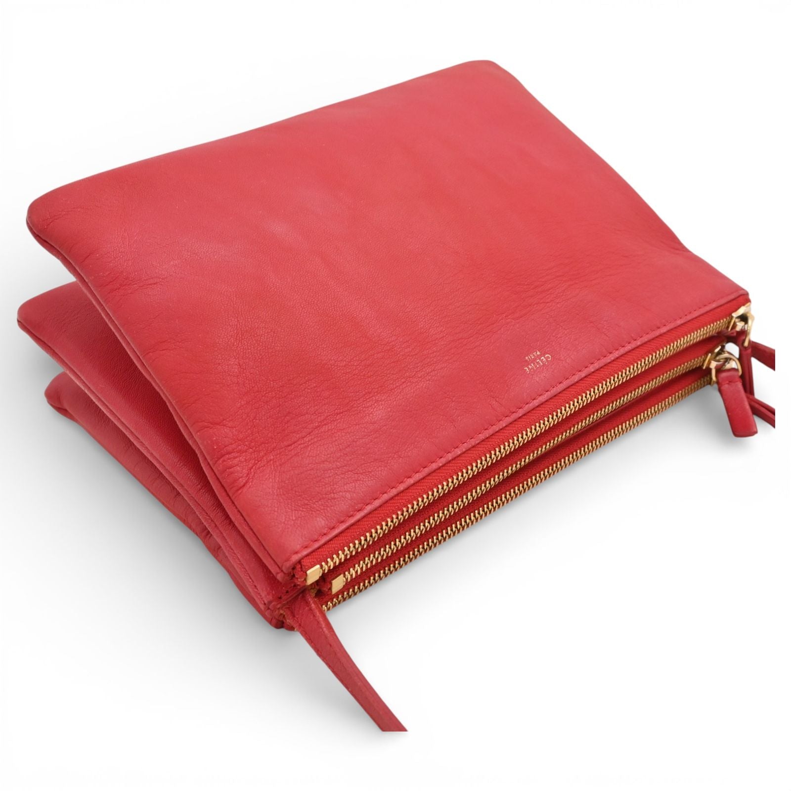 Celine Red Evening Clutch