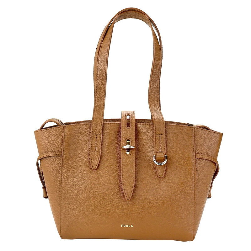 Furla Cognac Leather Tote brown