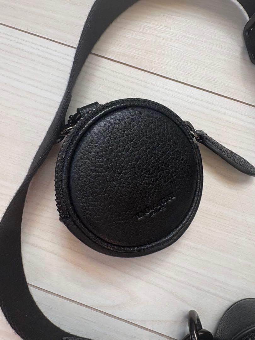 Coach Charter Black Leather Crossbody Bag