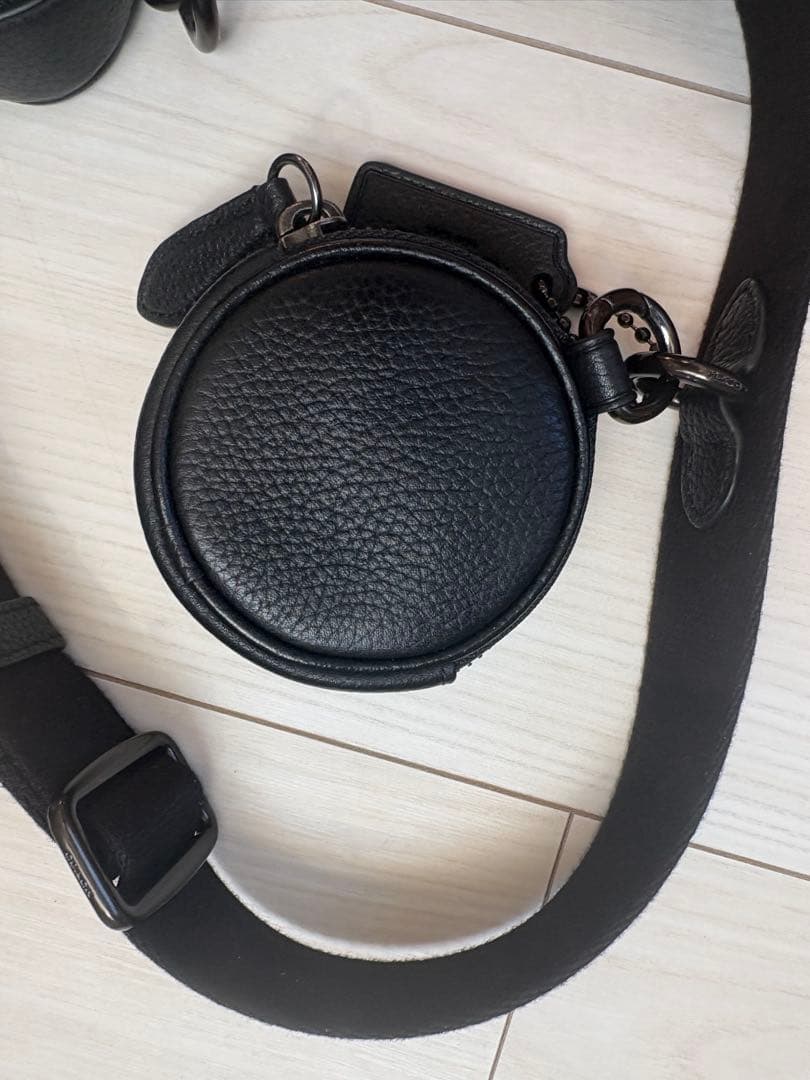 Coach Charter Black Leather Crossbody Bag