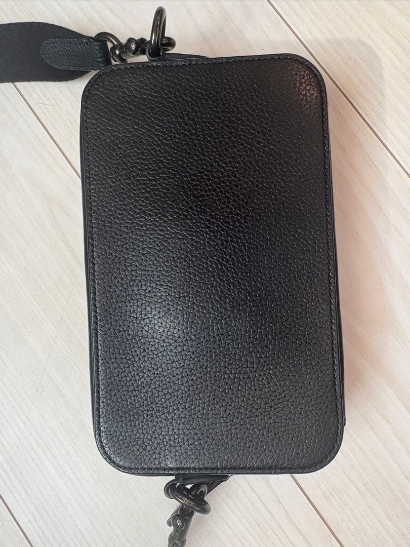 Coach Charter Black Leather Crossbody Bag