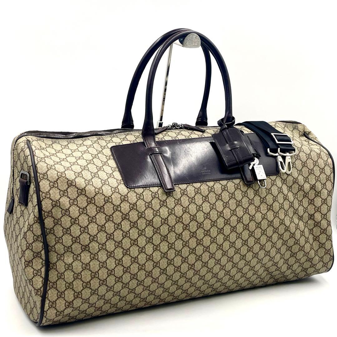 Gucci Canvas Duffle Bag Beige